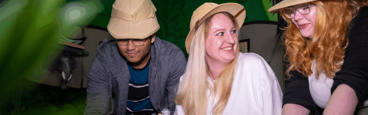 Chelmsford playing an escape room - Escape the Jungle